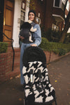 The Pram Puff | Houndstooth Black & Cloud