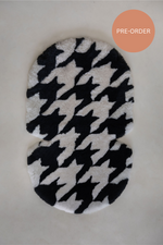 The Pram Puff | Houndstooth Black & Cloud
