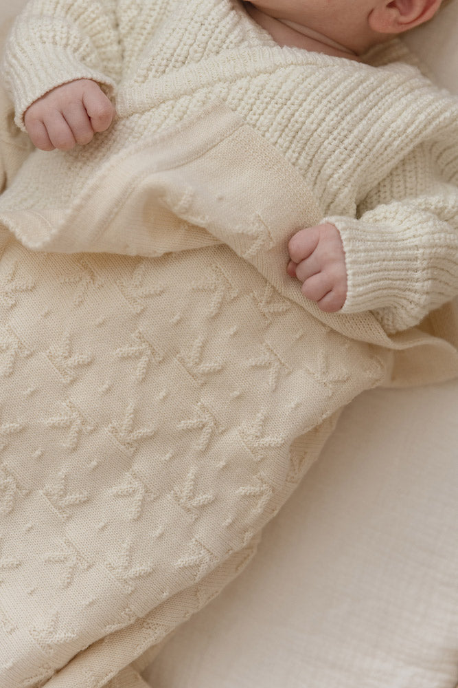 The Embossed Blanket | Milk