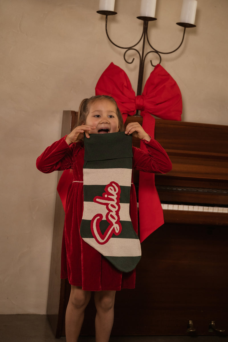 The Candy Stripe Santa Stocking